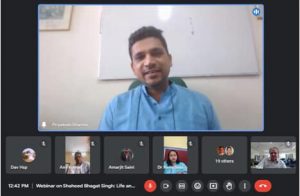 webinar on the Life and Ideology of Shaheed Bhagat Singh